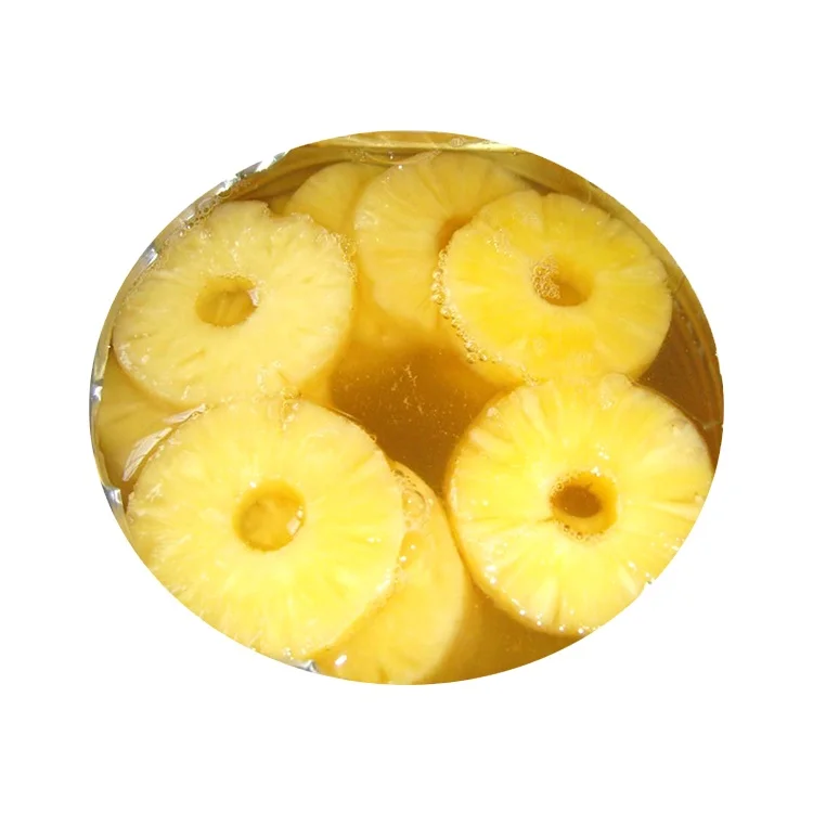 Canned pineapple slice in light syrup