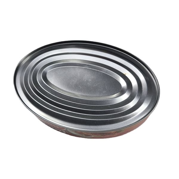 Oval canned sardine in tomato sauce