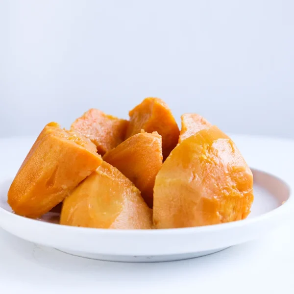 Canned sweet potato cuts in light syrup